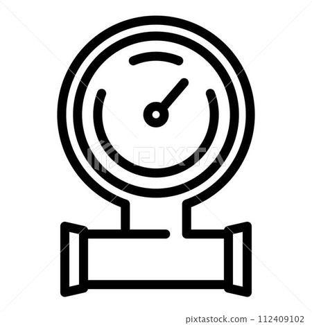 Oil indicator icon. Outline oil indicator vector icon for web design isolated on white background Oil indicator icon. Outline oil indicator vector icon for web design isolated on white background 112409102