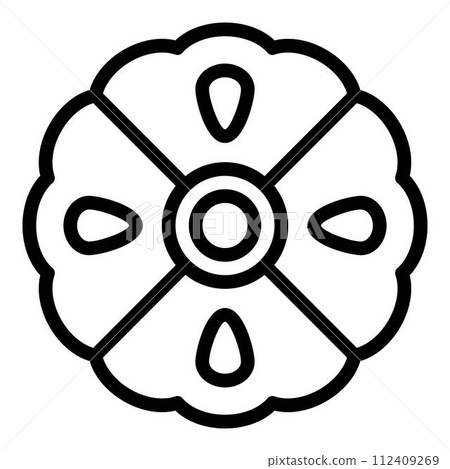 Tea bergamot icon. Outline tea bergamot vector icon for web design isolated on white background Tea bergamot icon. Outline tea bergamot vector icon for web design isolated on white background 112409269