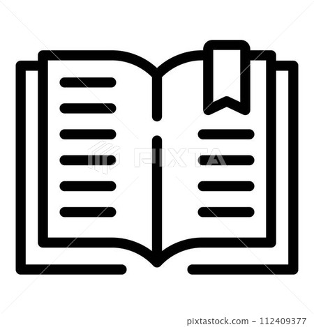 Element bookmark icon. Outline element bookmark vector icon for web design isolated on white background Element bookmark icon. Outline element bookmark vector icon for web design isolated on white background 112409377