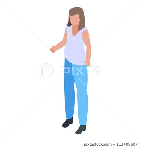 Meeting people icon. Isometric of meeting people vector icon for web design isolated on white background Meeting people icon. Isometric of meeting people vector icon for web design isolated on white background 112409607