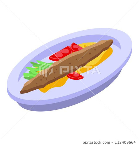Turkish baked food icon. Isometric of turkish baked food vector icon for web design isolated on white background 112409664