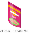 Kitten pack food icon. Isometric of kitten pack food vector icon for web design isolated on white background 112409709