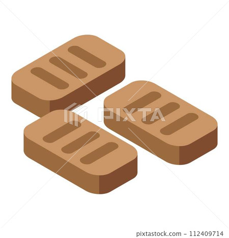 Cat food icon. Isometric of cat food vector icon for web design isolated on white background 112409714