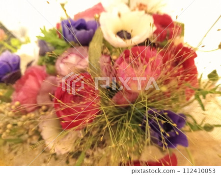 bouquet of colorful flowers, a floral composition arranged in a creative way. bouquet of colorful flowers, a floral composition arranged in a creative way. 112410053