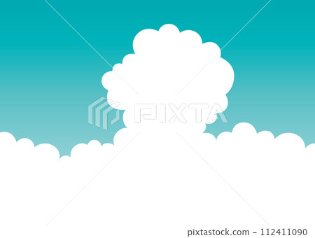 Simple sky background illustration material 112411090