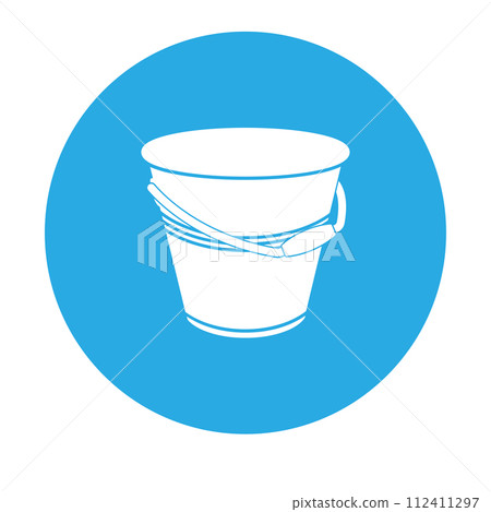 bucket icon vector 112411297