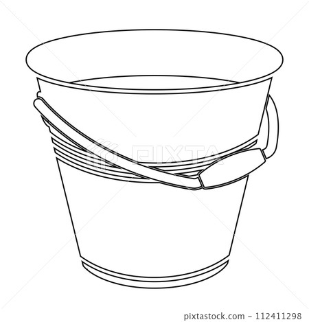 bucket icon vector 112411298