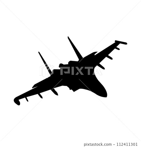 fighter plane icon vector 112411301