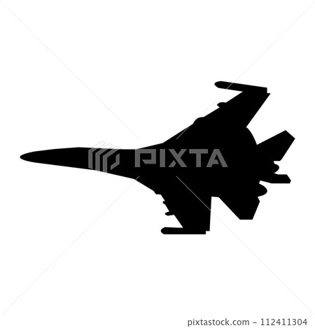 fighter plane icon vector 112411304