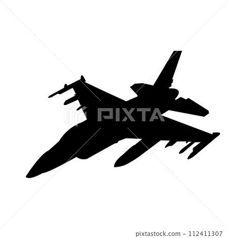 fighter plane icon vector 112411307