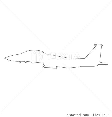 fighter plane icon vector 112411308