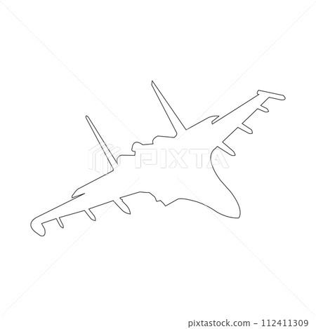 fighter plane icon vector fighter plane icon vector 112411309