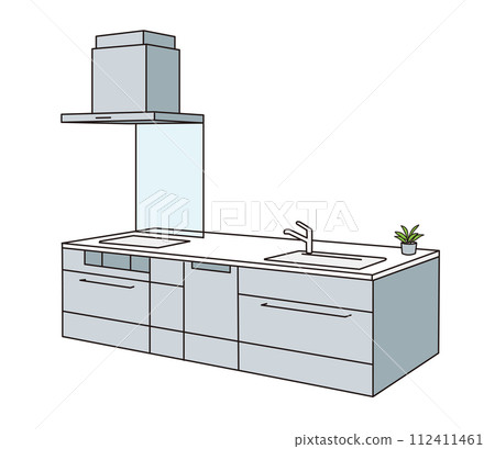 Illustration of kitchen island 112411461