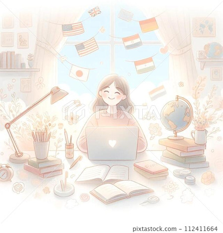 People studying abroad People studying abroad 112411664