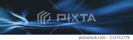 abstract blue background. Fantasy rays on blue background. Abstract vivid blue background over black 112412776