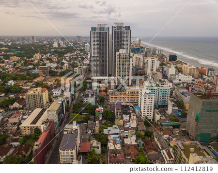 Aerial view of Colombo cityscape the capital cities of Sri Lanka. Colombo is the commercial capital and largest city in Sri Lanka. Aerial view of Colombo cityscape the capital cities of Sri Lanka. Colombo is the commercial capital and largest city in Sri Lanka. 112412819
