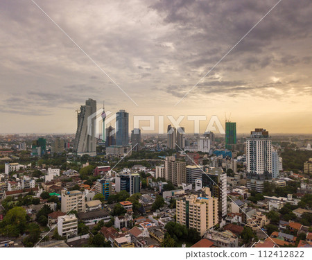 The morning view of Colombo cityscape the capital cities of Sri Lanka. Colombo is the commercial capital and largest city in Sri Lanka. The morning view of Colombo cityscape the capital cities of Sri Lanka. Colombo is the commercial capital and largest city in Sri Lanka. 112412822