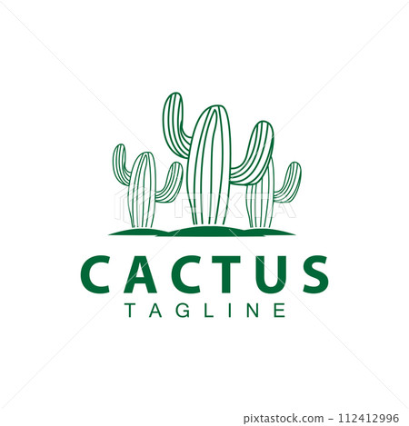 Green Plant Cactus Logo Design With Desert Plant Symbol Illustration Vector Icon Template Green Plant Cactus Logo Design With Desert Plant Symbol Illustration Vector Icon Template 112412996