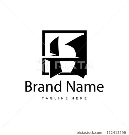 Alphabet letter h initial logo design simple product brand template 112413296