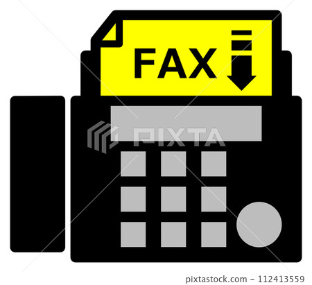可以傳送和接收文字和文件的傳真機的插圖 可以傳送和接收文字和文件的傳真機的插圖 112413559