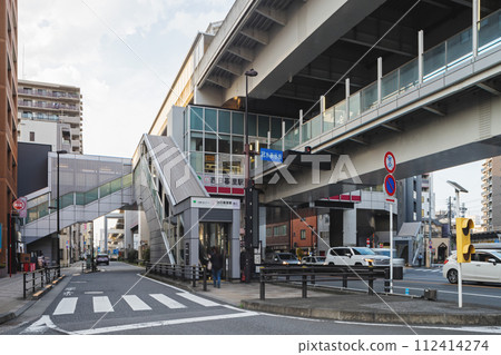 In front of Nishinippori station 112414274