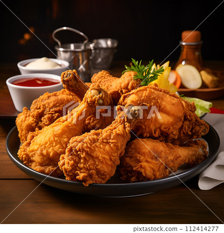 Fried chicken AI generated image 112414277