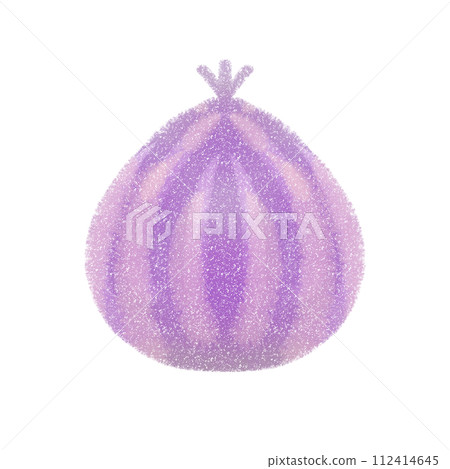 Cute purple onion illustration 112414645