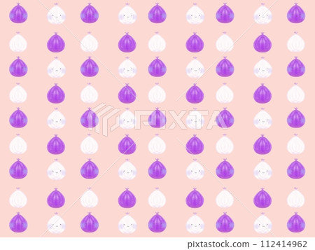 Cute purple onion illustration background wallpaper Cute purple onion illustration background wallpaper 112414962