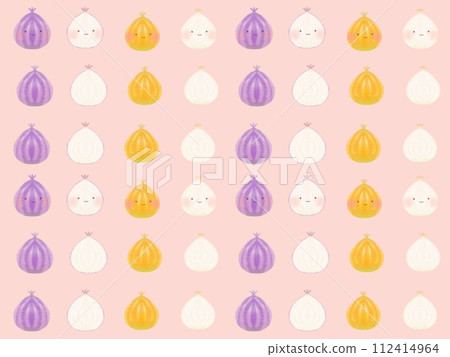 Cute onion illustration background wallpaper Cute onion illustration background wallpaper 112414964