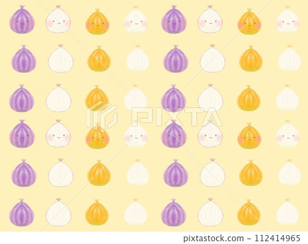 Cute onion illustration background wallpaper Cute onion illustration background wallpaper 112414965