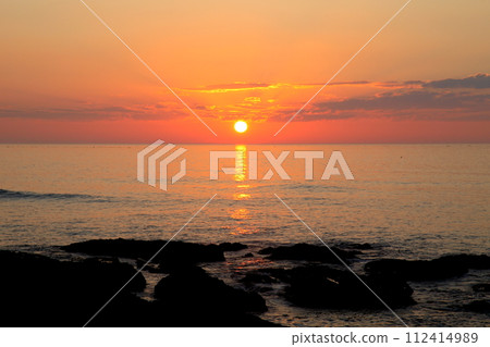 從五色海灘看到的里浦日落 從五色海灘看到的里浦日落 112414989