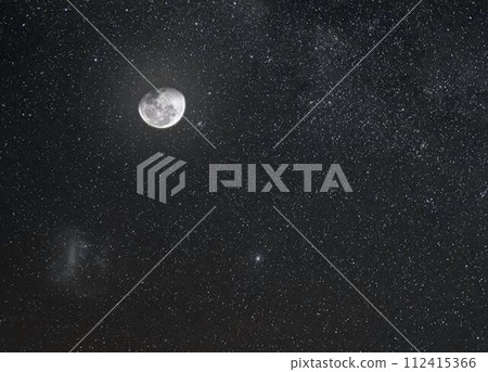 Moon and Starry Sky Moon and Starry Sky 112415366