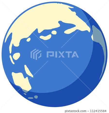 Simple illustration of a globe 112415584