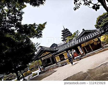 山水畫,給人一種優雅的感覺 山水畫,給人一種優雅的感覺 112415928