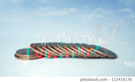 Graph money of block chain stock market cryptocurrency selling and buy with price chart data graph, Stack of money coin business financial growth with trading graph, Global economic. Graph money of block chain stock market cryptocurrency selling and buy with price chart data graph, Stack of money coin business financial growth with trading graph, Global economic. 112416176