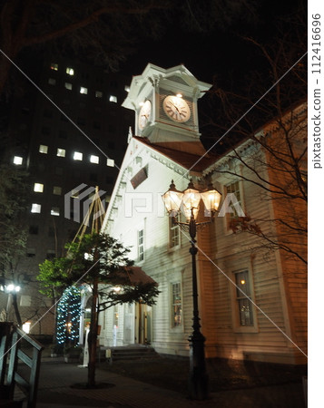 Hokkaido buildings seen at night Hokkaido buildings seen at night 112416696