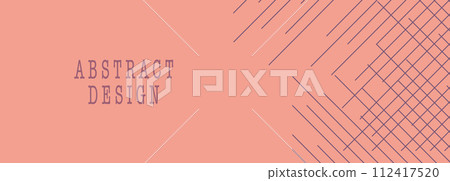 Abstract geometric patterns of parallel lines. Template for postcards, posters, covers, interior and creative design Abstract geometric patterns of parallel lines. Template for postcards, posters, covers, interior and creative design 112417520