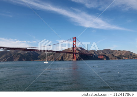 The Golden Gate Bridge is landmark and famous building in San Francisco, California, USA The Golden Gate Bridge is landmark and famous building in San Francisco, California, USA 112417869
