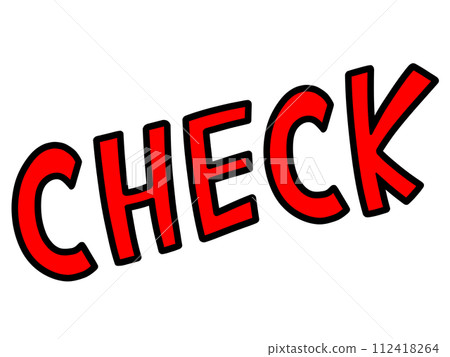 CHECK character illustration 112418264