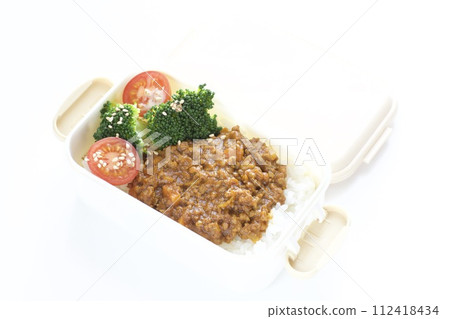 Keema curry lunch box Keema curry lunch box 112418434