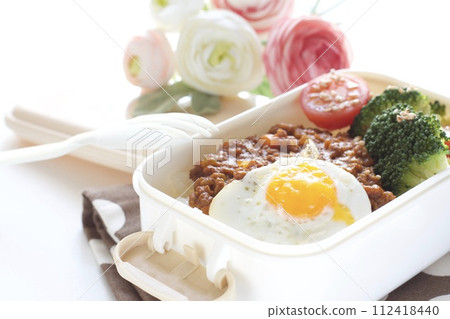 Keema curry lunch box 112418440