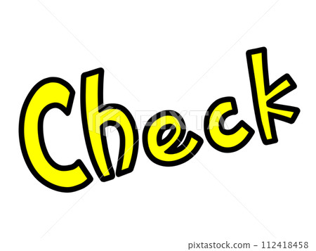 CHECK character illustration 112418458