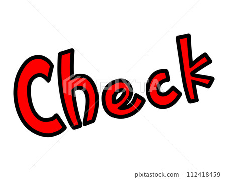 CHECK character illustration 112418459