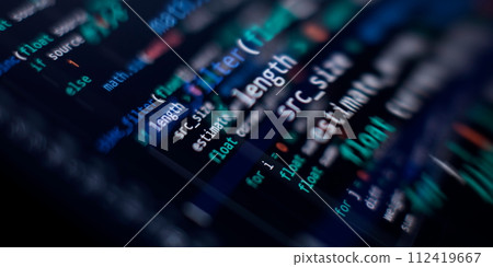 Digital technology industry concept development of programming and coding technologies. Digital technology industry concept development of programming and coding technologies. 112419667