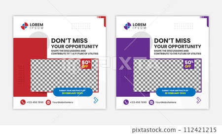 Promotional post banner for social media Promotional post banner for social media 112421215