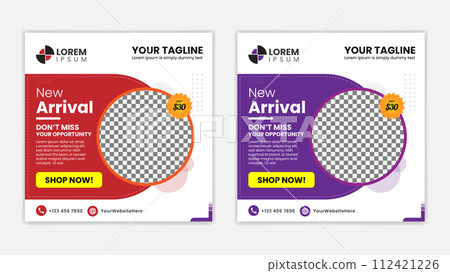 Promotional post banner for social media Promotional post banner for social media 112421226