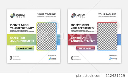 Promotional post banner for social media Promotional post banner for social media 112421229