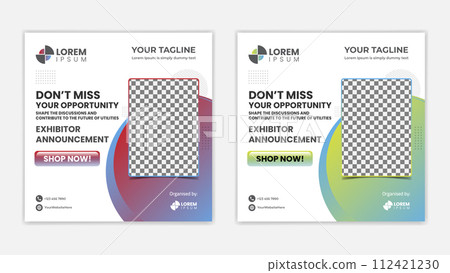 Promotional post banner for social media Promotional post banner for social media 112421230