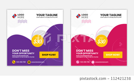 Promotional post banner for social media Promotional post banner for social media 112421238