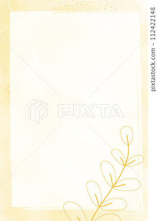 Watercolor light spring abstract vertical template, digital painting. Hand painted abstract watercolor background with flowers and leaves, vector illustration Watercolor light spring abstract vertical template, digital painting. Hand painted abstract watercolor background with flowers and leaves, vector illustration 112422148